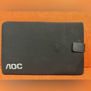 AOC Black Monitor and Case